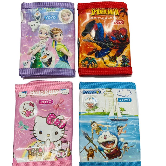 Dompet kanak kanak kids purse doremon spiderman hello Dompet kanak kanak kids purse doremon spiderman hello
