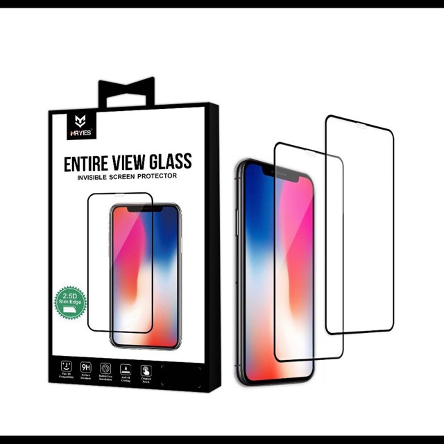 Mryes 2 5d Entire View Clear Tempered Glass For Iphone 11 11pro Xs Xs Max X X Max Shopee Malaysia