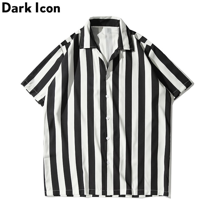 black and white striped shirt short sleeve