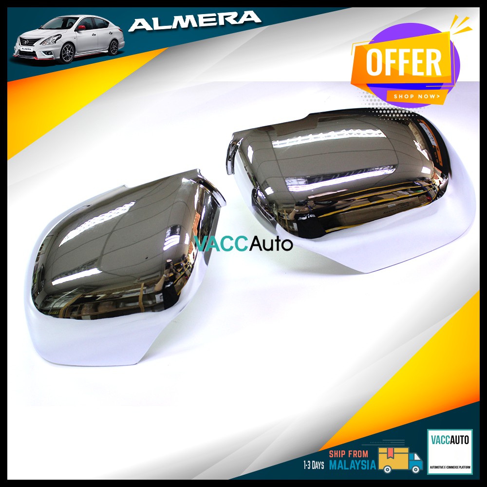 Nissan Almera Side Mirror Cover Side Rearview Mirror Wing Cover Trim