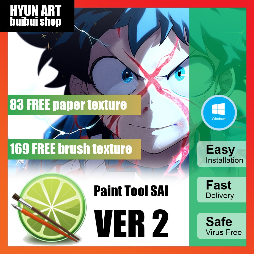 Paint Tool Sai Ver 2 [32/64 BIT] 83 FREE paper texture and 169 FREE