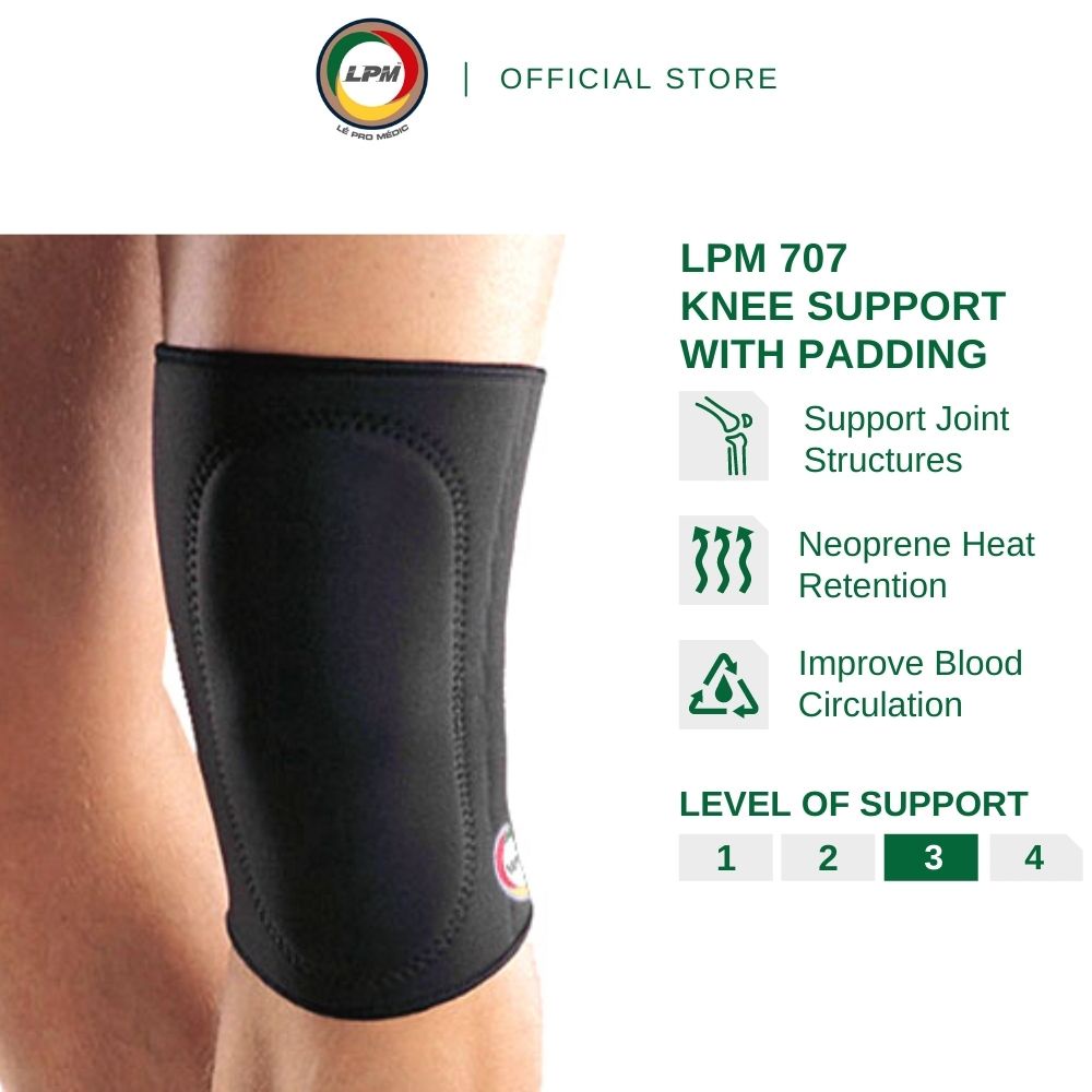 LPM Knee Guard 707 Padded Knee Support for Knee Protection & Knee Pain