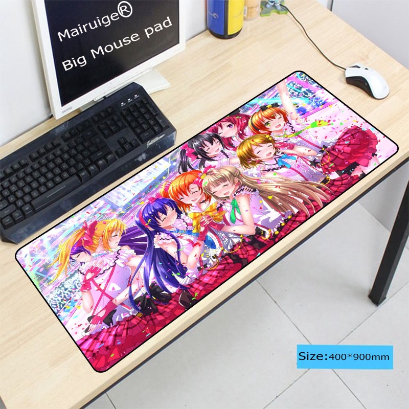 Love Live Anime Large Gaming Mouse Pad Natural Rubber Computer