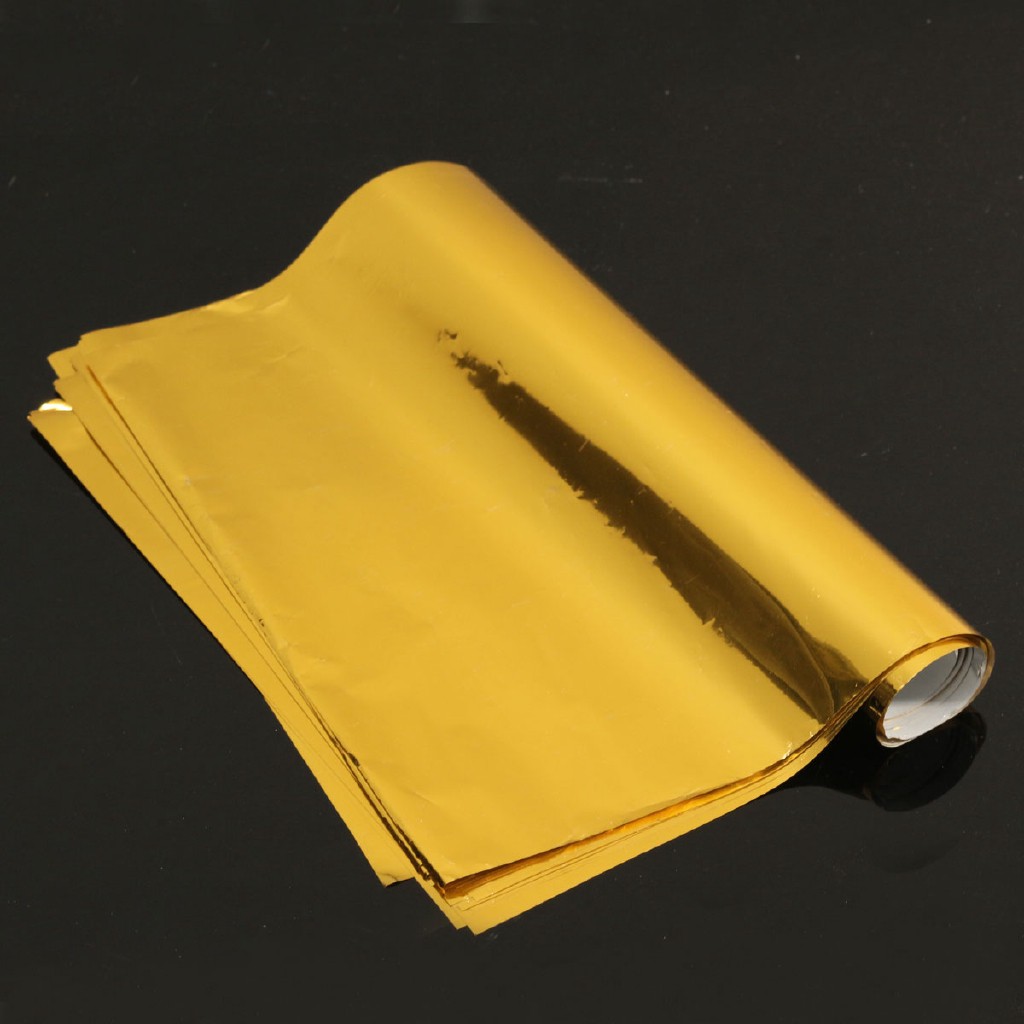 100Pcs A4 8/"x12/" Gold+Silver Transfer Foil Paper Laser Printer Hot Laminator