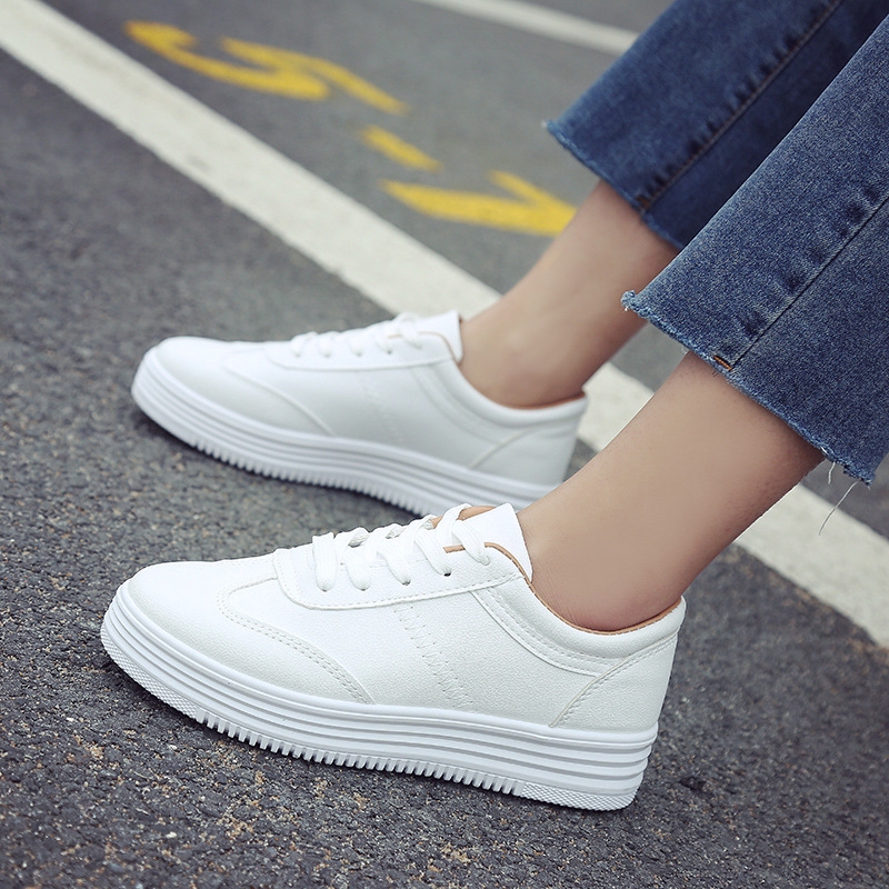 plain white shoes