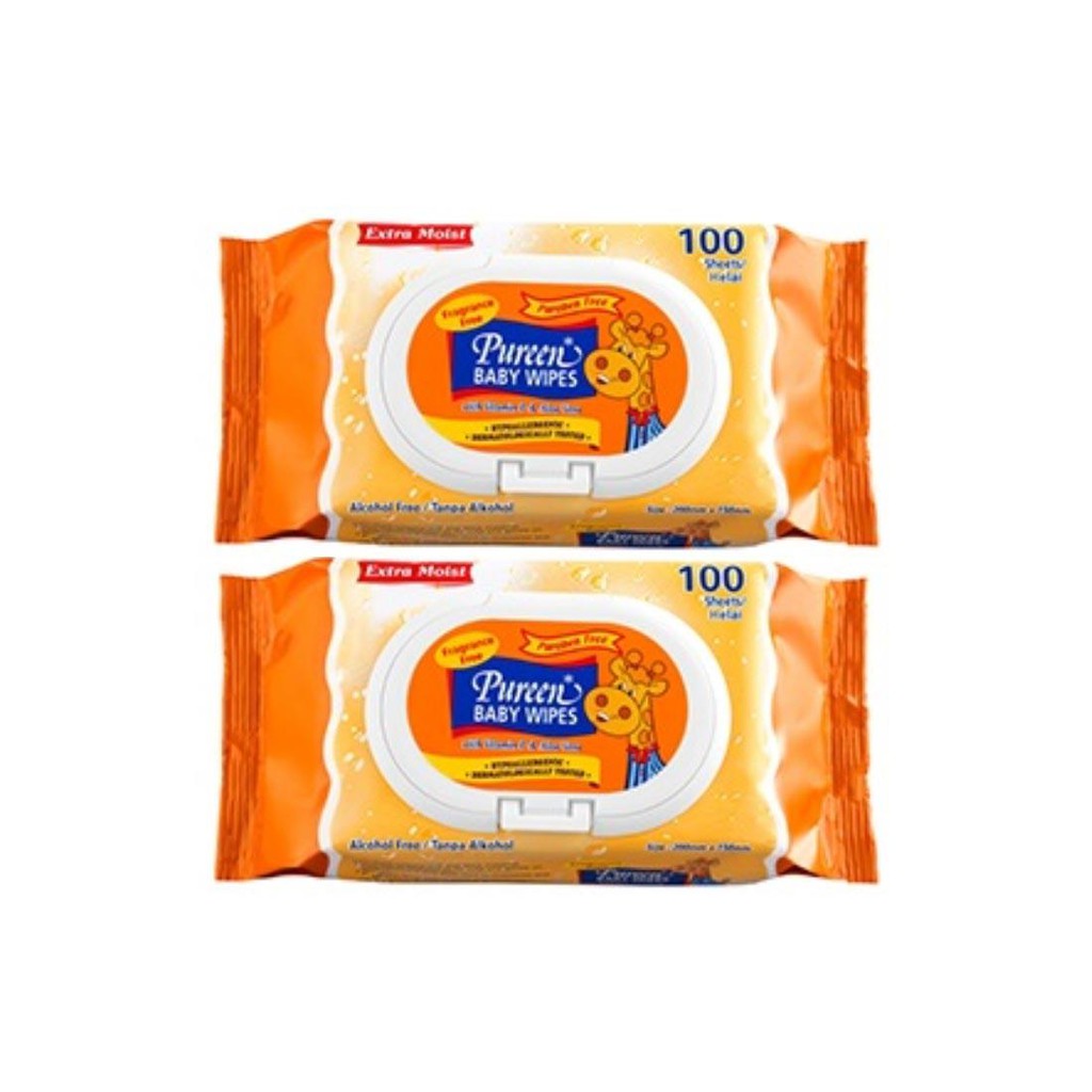 pureen-baby-wipes-fragrance-free-2x100-s-shopee-malaysia