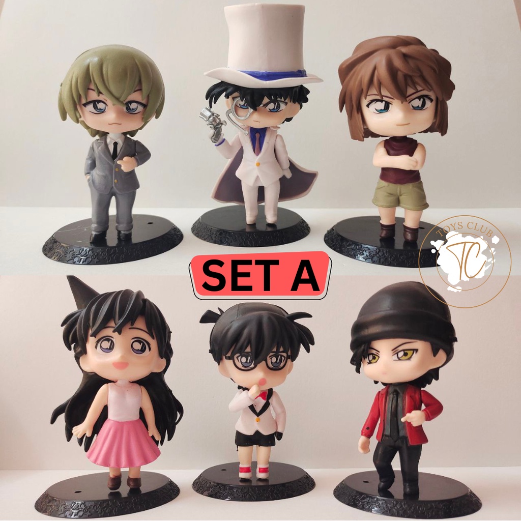 Detective Conan Figure (18pcs) Conan Edogawa Kaito Kuroba Kudo Shinichi Heiji Hattori Rei Furuya