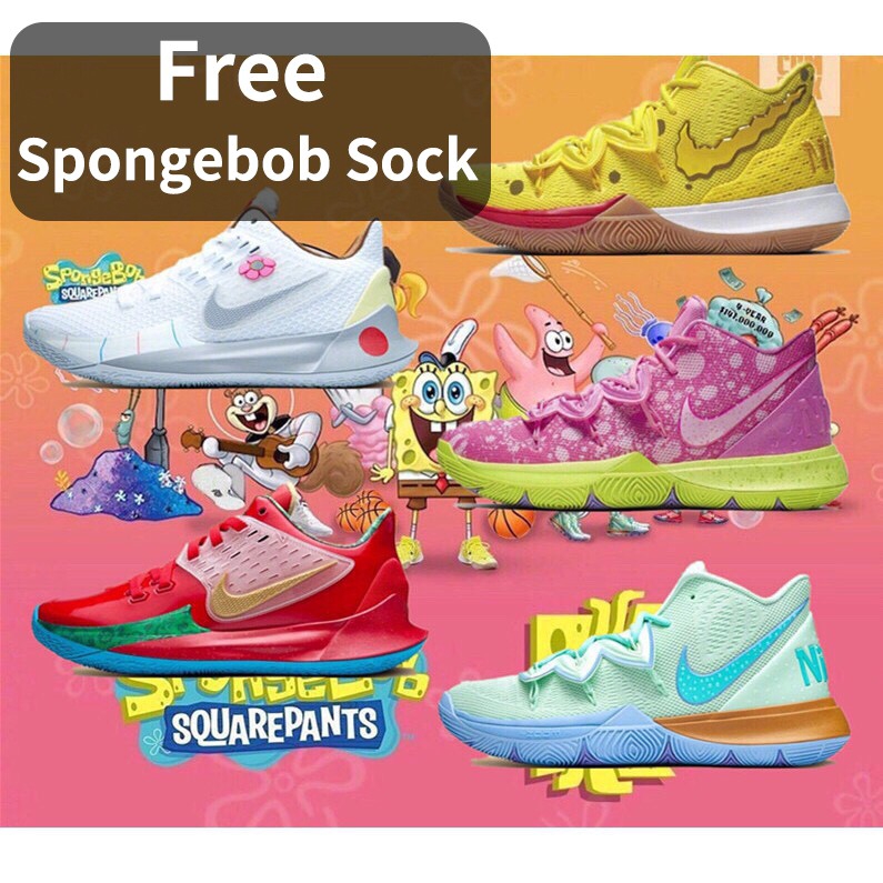kyrie 5 all spongebob shoes