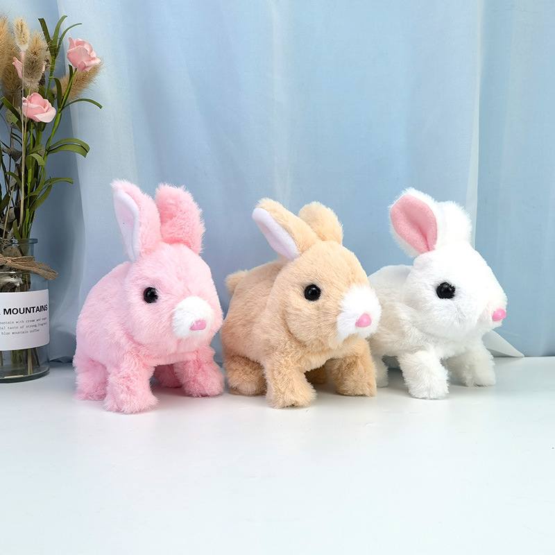 Rabbit Play Toys Electronic Plush Robot Toy Rabbit Walking Toys Kids ...