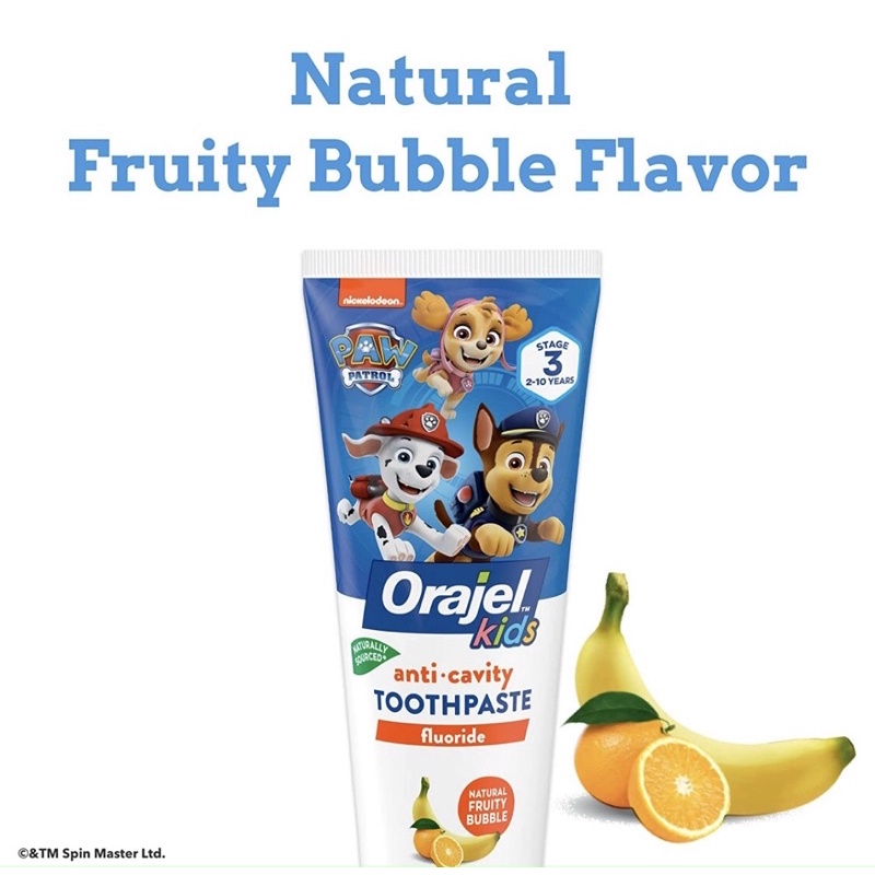 Toothpaste for children 24 years old Orajel Anticavity Fluoride 119g