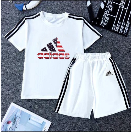 adidas t shirt and shorts set mens