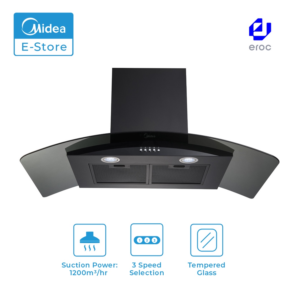 Midea MCH 90MV1 Cooker Hood With Charcoal Filter Shopee Malaysia   C6c97088376afb3b216d0afeca663824