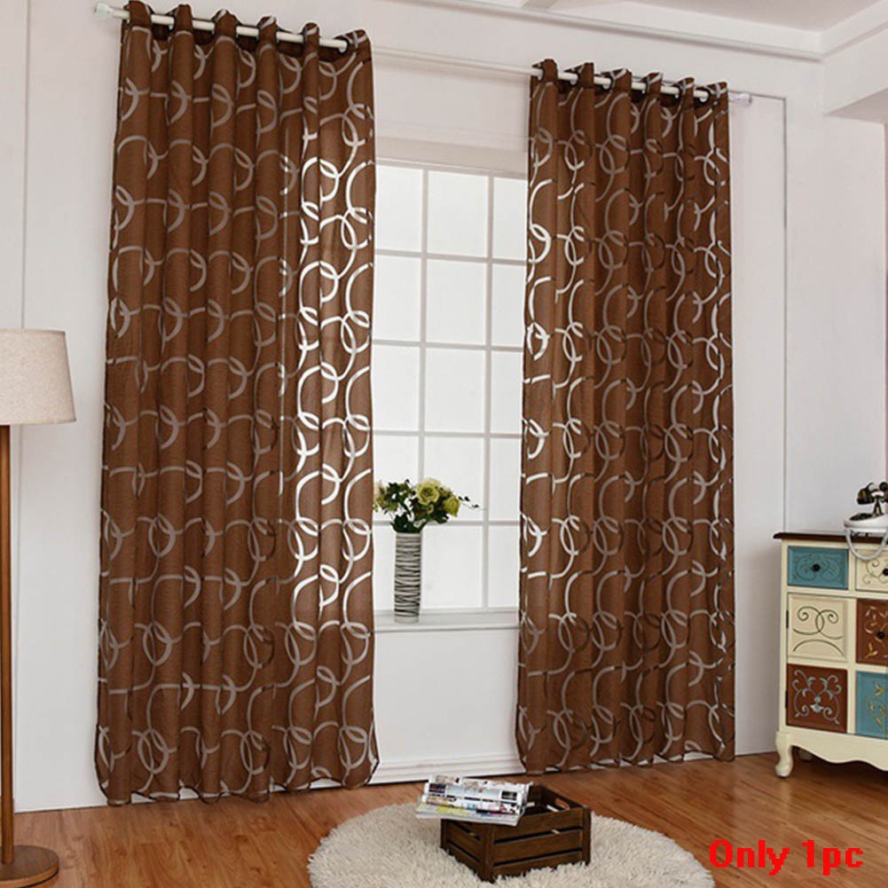 Window Sheer Curtain Valance Panel Bedroom Living Room Decor