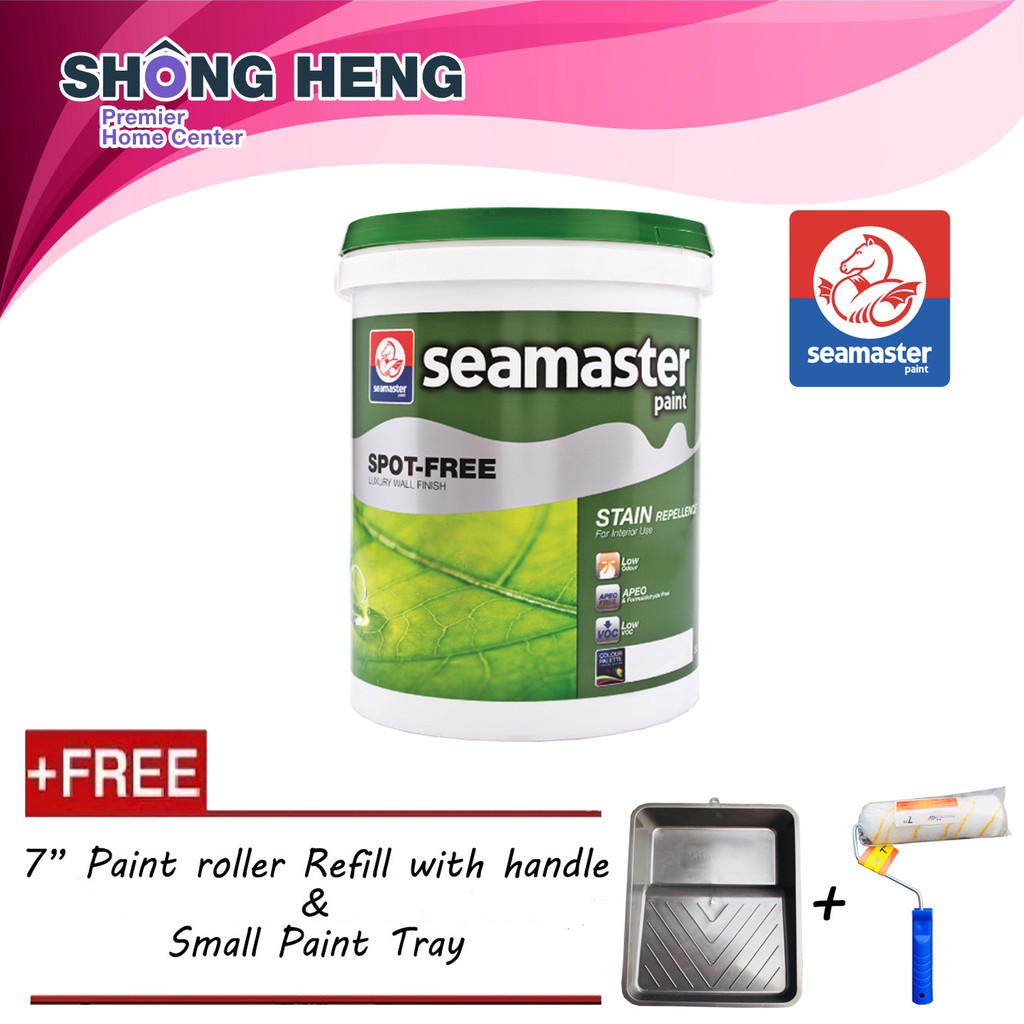 Seamaster Paint SpotFree Luxury Wall Finish (8200) 5L + Freegift
