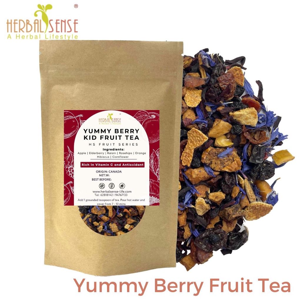 Yummy Fruit Tea, Cranberry Fruit Tea, Berry Berry Fruit Tea, Strawberry