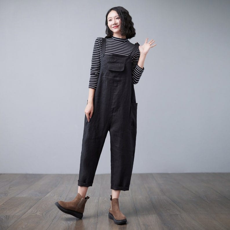 Women's overall harem jumpsuit/ jumpsuit women's overall bibs