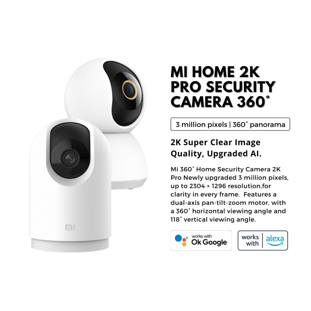 Xiaomi Mijia 360 IP Camera Mi Home CCTV Security Wifi Cam 1080p FullHD