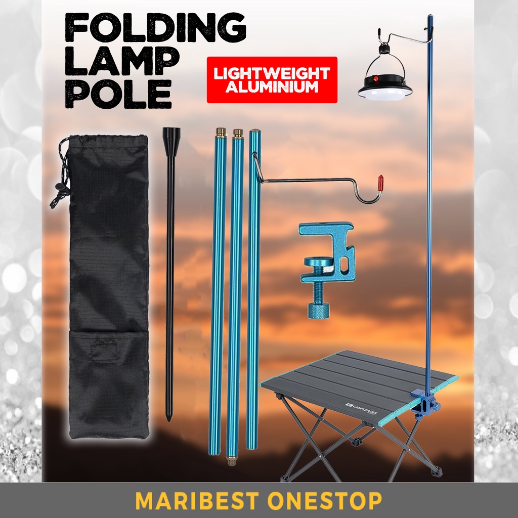 CAMPING LIGHT STAND Outdoor Portable Camping Lantern Frames Folding