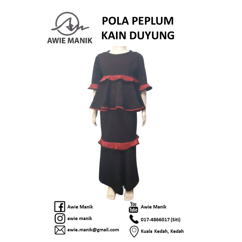 Buy Kanak Kanak Pola Peplum Awie Manik Seetracker Malaysia