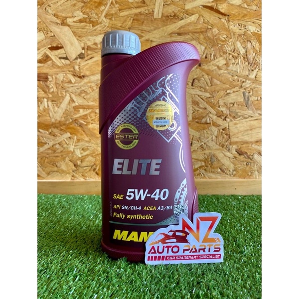 mannol 5w40 elite fully synthetic 1L | Shopee Malaysia