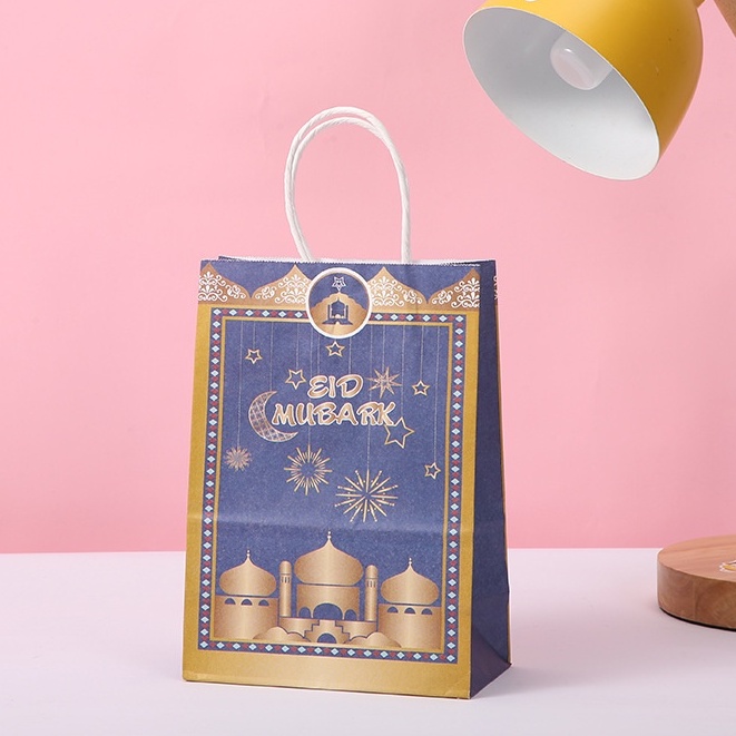 Trendy Fashion Ramadan Gift Bag Hari Raya Aidilfitri Lasser Bairam Packing Tote Eco-friendly Paper B Travel Outdoor - Image 3