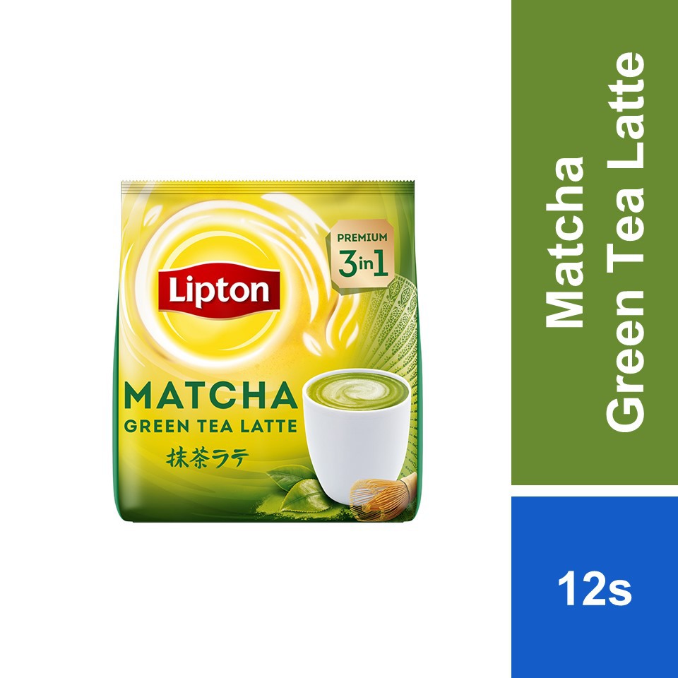 Lipton Milk Tea 3 in 1 Matcha Green Tea 12s Shopee Malaysia