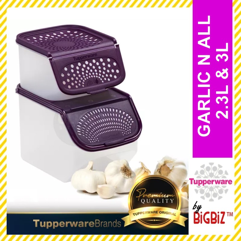 Original TUPPERWARE Garlic N All 2.3L & 3L