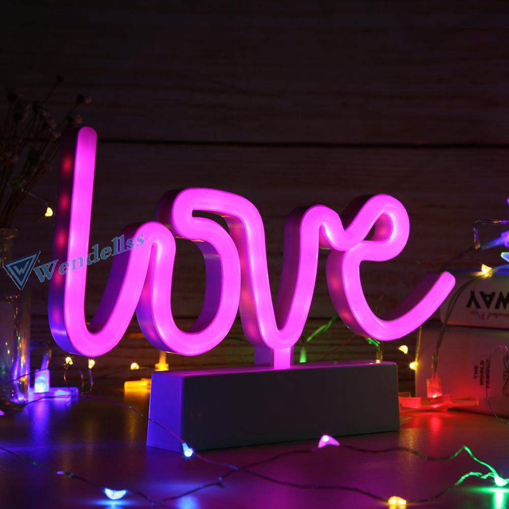 Wd Neon Sign Rainbow Led Light Bedroom Children Room Night Lamp Home Decor