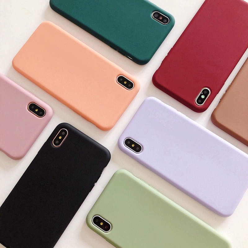 OPPO A15 A55 A12 A12e A7 A7X AX7 A5S AX5S AX5 A3S Casing Candy Color