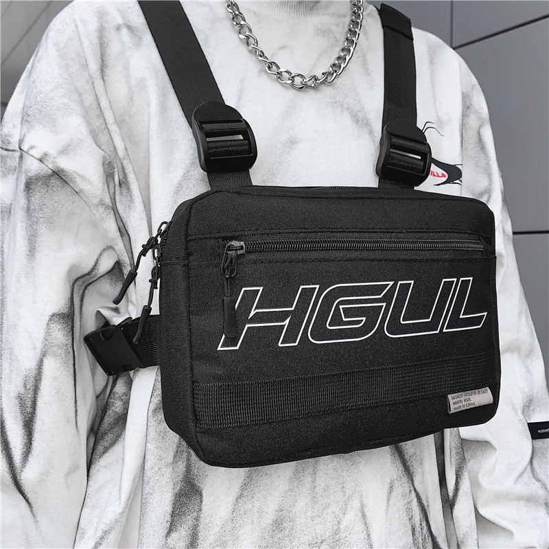 HGUL BAG Chest Bag Men's and Women's Backpack Function Tactical Bag ...