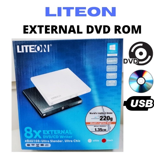 LiteOn DvdRW 8X External DVD/CD Writter EBAU108 Shopee Malaysia