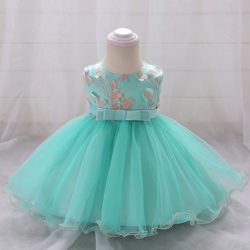 newborn baby girl party wear dress