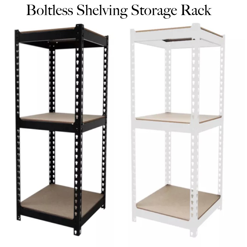 Boltless Shelving Storage Rack for Storeroom Kitchen Rack Rak Serbaguna ...