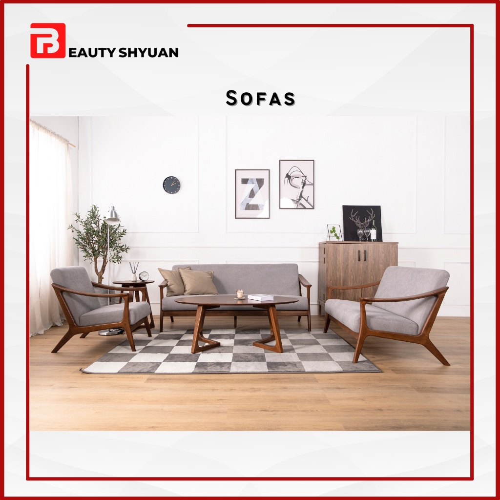 EDEN Sofa 1 Seater Sofa 2 Seater Sofa 3 Seater Sofa Set Murah Solid