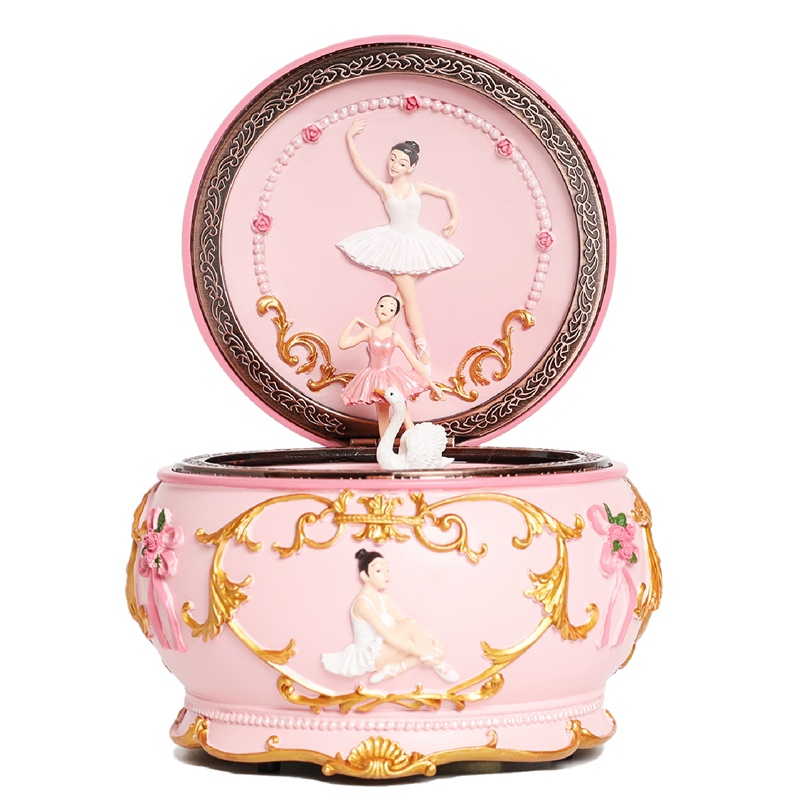 Music Box with Constellations Rotating Ballerina Girl LED Lights ...