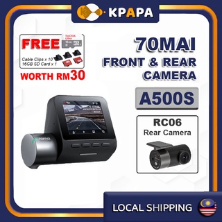 70MAI A500s Dashcam Pro Dash Cam Front And Rear 7omai 70 Mai Dash Cam ...