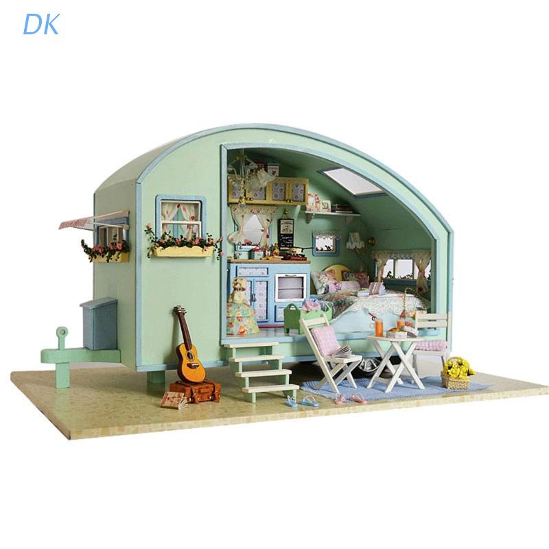 diy wooden dollhouse kit