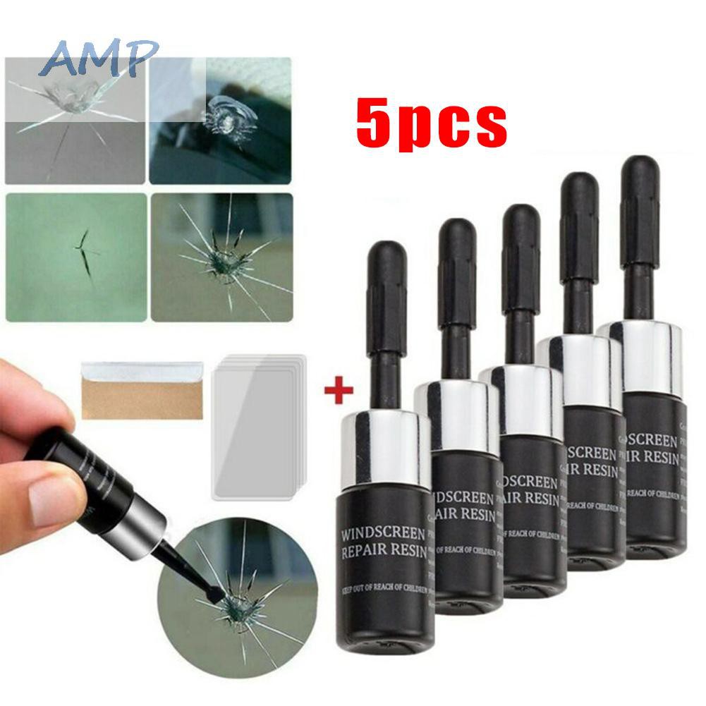 5 Pack Automotive Glass Nano Repair Fluid Car Windshield Resin Crack Tool Kit( ')