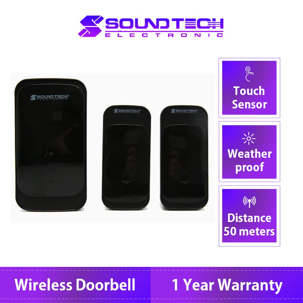 Soundteoh Wireless Digital Doorbell DA321 Door Bell Door Alarm