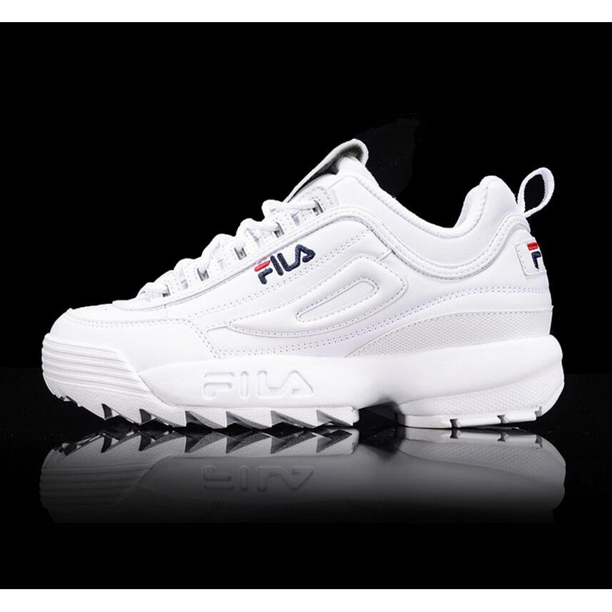 fila white sports shoes