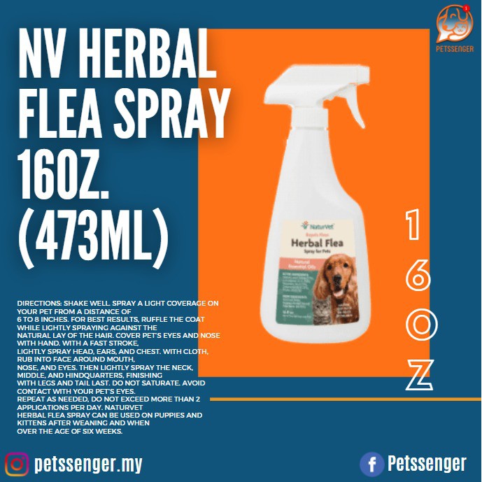NV Herbal Flea Spray 16oz.(473ml) Shopee Malaysia
