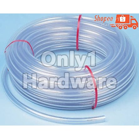 22.0mm CLEAR PVC TUBING PLASTIC FLEXIBLE WATER HOSE PIPE TUBE 7/8" THICK WALL 