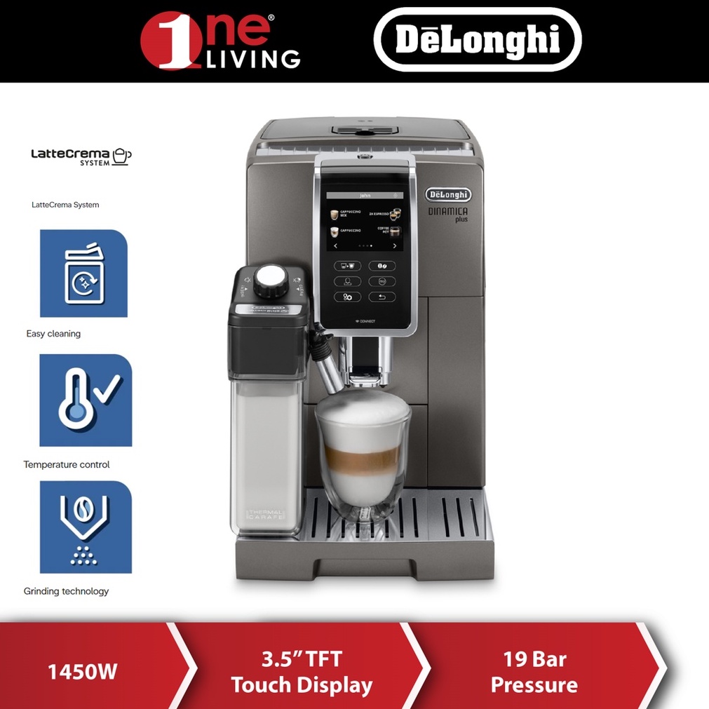 Delonghi Dinamica Plus Automatic Coffee Maker ECAM370.95 Shopee Malaysia