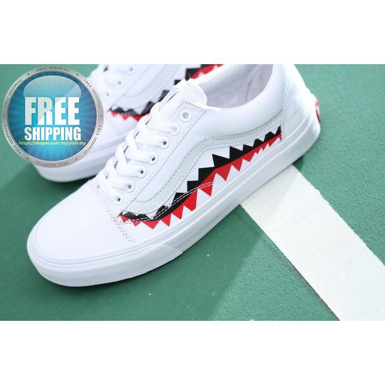 vans bape shark