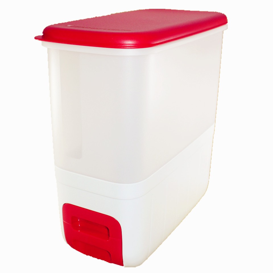 TUPPERWARE RED RISE DISPENSER RICE SMART 10KG BY NUMIT