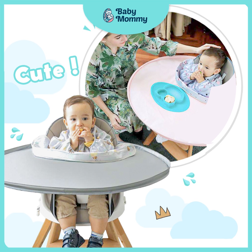 Ready Stock BeeShum BLW Baby Dining Chair Tray Cover Bib Apron Full Set Waterproof Baby Self Eating Apron Cover Bib