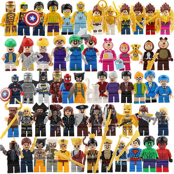 minecraft superhero figures