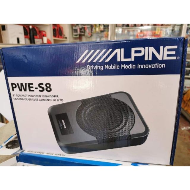alpine 8 powered subwoofer