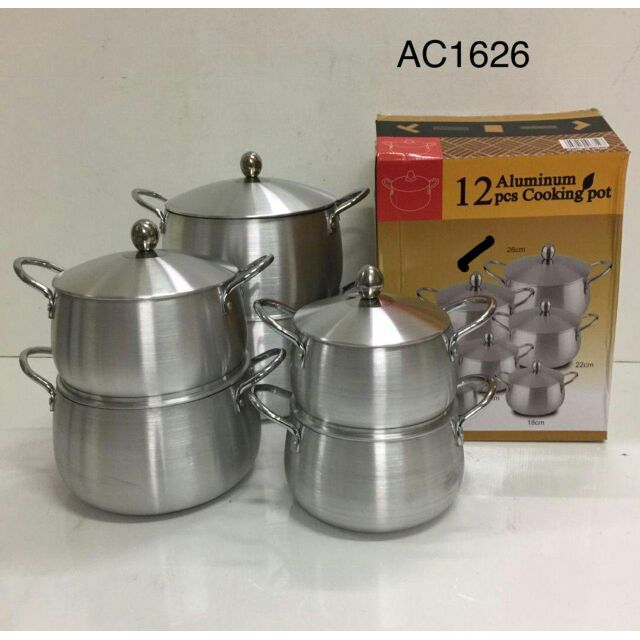 6PCS ALUMINIUM COOKING POT Shopee Malaysia