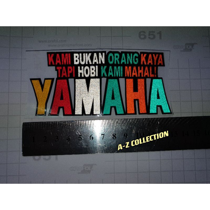 Yamaha Sticker Kami Bukan Orang Kaya Tapi Hobi Kami Mahal Shopee Malaysia